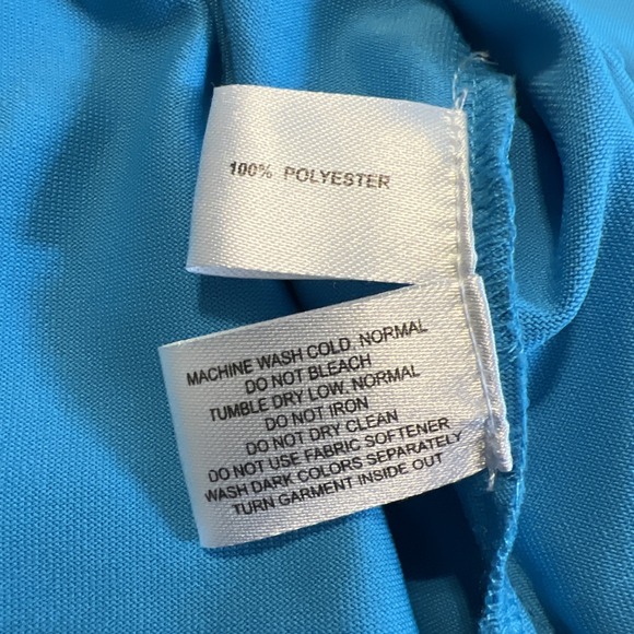 Cutter & Buck Polo Mens Large Blue CB DryTec Moisture Wicking Golf Ready To Wear - Picture 6 of 8